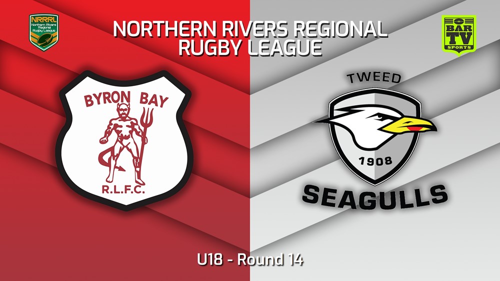 230730-Northern Rivers Round 14 - U18 - Byron Bay Red Devils v Tweed Heads Seagulls Minigame Slate Image