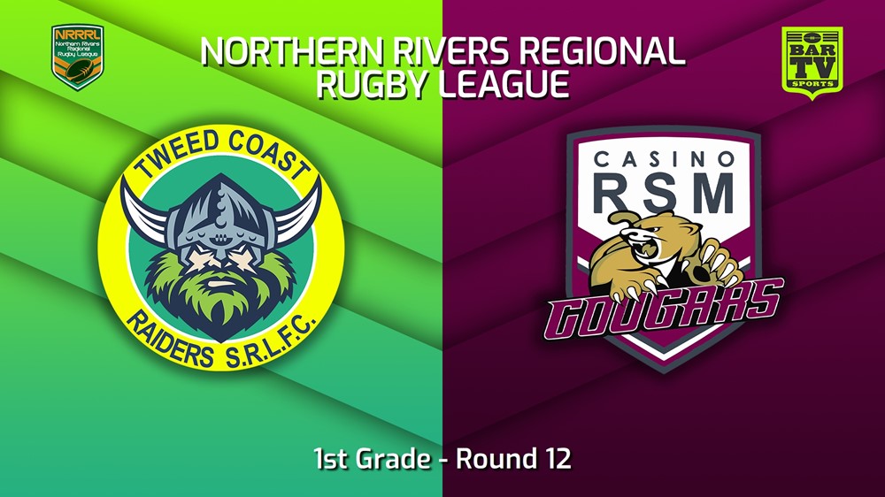 230709-Northern Rivers Round 12 - 1st Grade - Tweed Coast Raiders v Casino RSM Cougars Slate Image