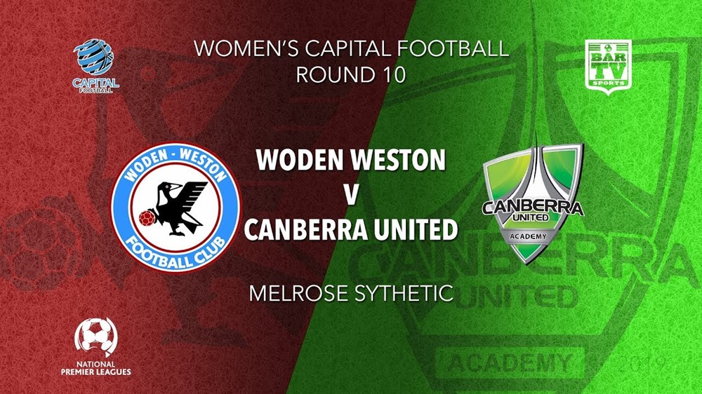 NPL Women - Capital Round 10 - Woden-Weston FC v Canberra United Academy Slate Image