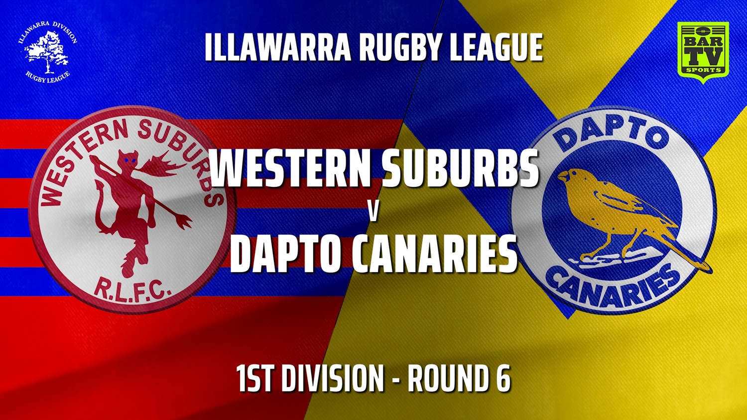 210522-IRL Round 6 - 1st Division - Western Suburbs Devils v Dapto Canaries Slate Image