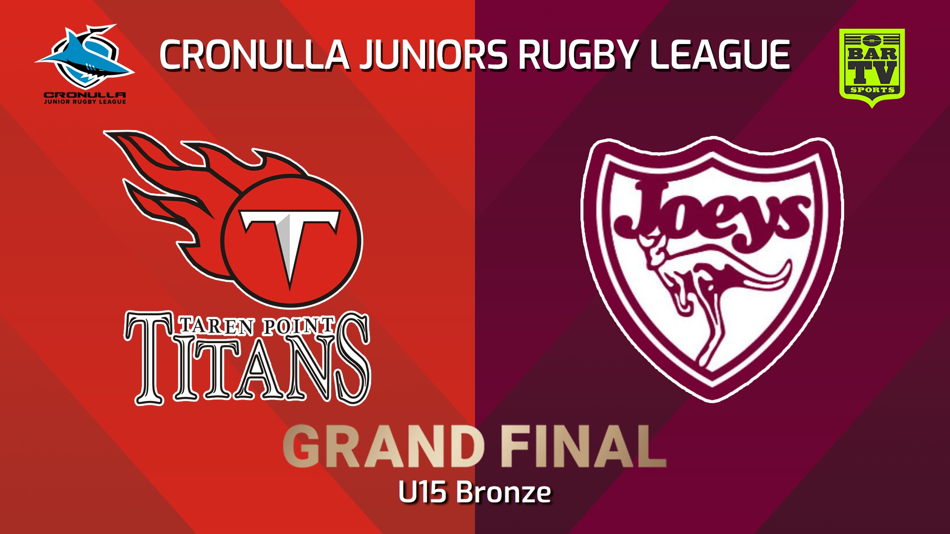 240901-video-Cronulla Juniors Grand Final - U15 Bronze - Taren Point Titans v St Josephs Slate Image