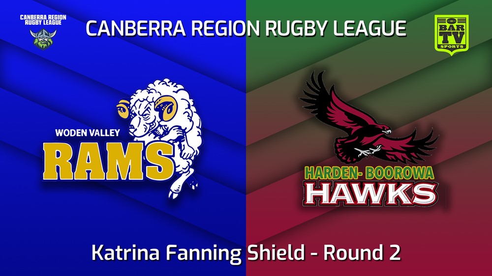 220507-Canberra Round 2 - Katrina Fanning Shield - Woden Valley Rams v Harden Worhawks Minigame Slate Image