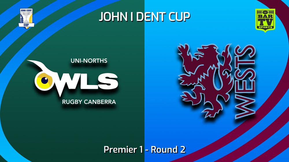 230422-John I Dent (ACT) Round 2 - Premier 1 - UNI-North Owls v Wests Lions Slate Image
