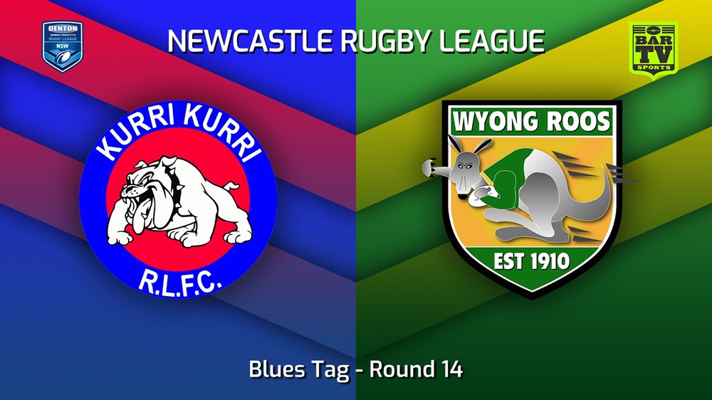 230701-Newcastle RL Round 14 - Blues Tag - Kurri Kurri Bulldogs v Wyong Roos Minigame Slate Image