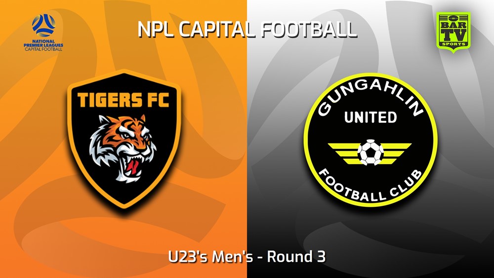 230429-Capital NPL U23 Round 3 - Tigers FC U23 v Gungahlin United U23 Slate Image