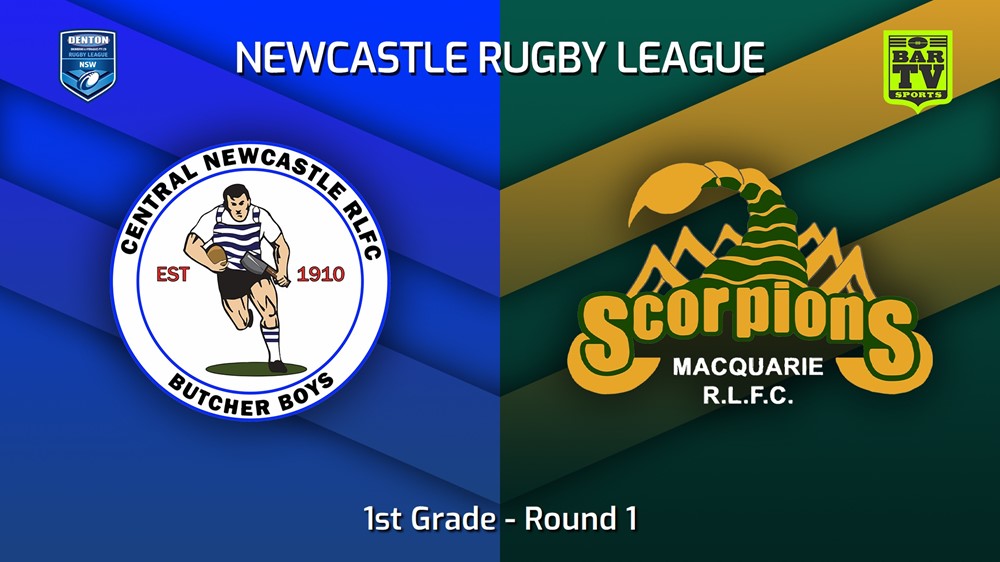 230326-Newcastle RL Round 1 - 1st Grade - Central Newcastle Butcher Boys v Macquarie Scorpions Slate Image