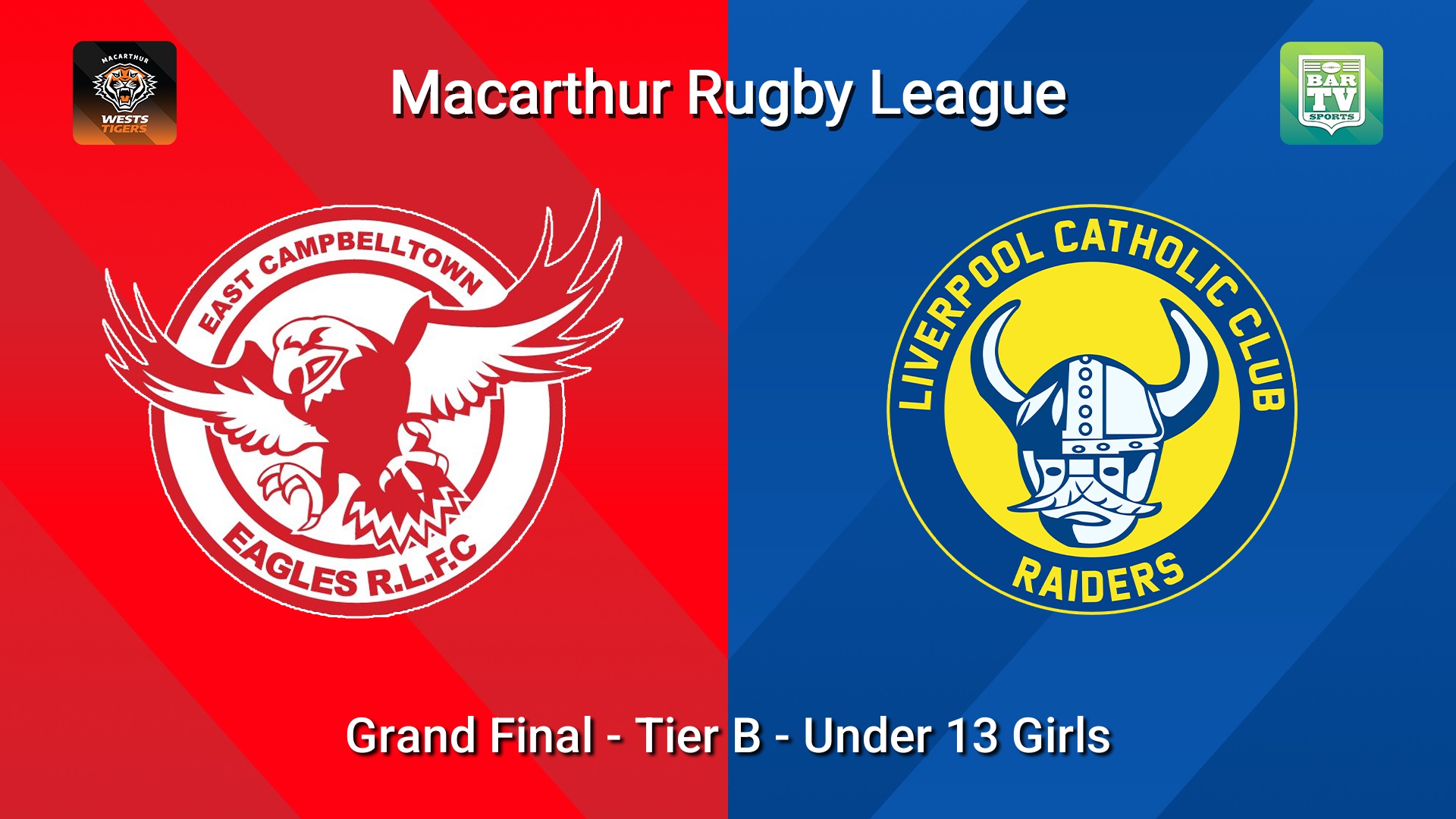 260905-video-Macarthur RL Grand Final - Tier B - Under 13 Girls - East Campbelltown Eagles v Liverpool Catholic Club Raiders Slate Image