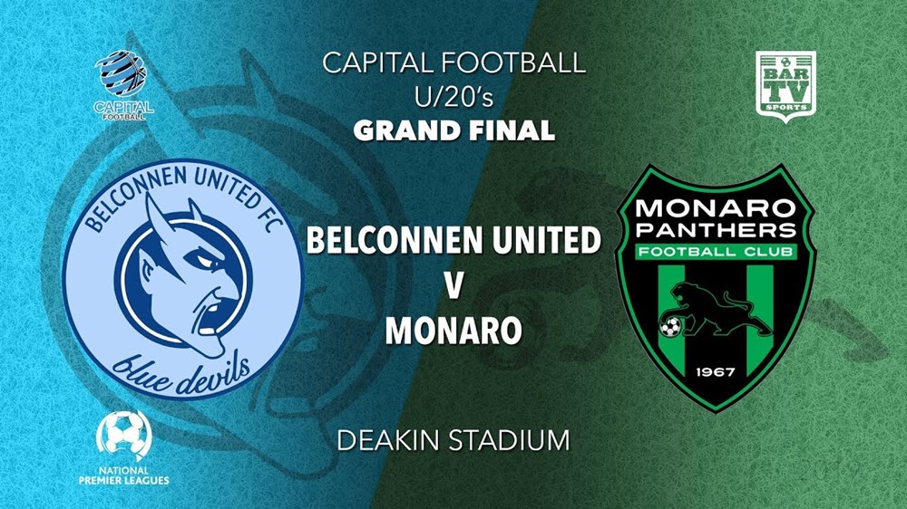 NPL Youth - Capital Territory Grand Final - Belconnen United FC U20 v Monaro Panthers FC U20 Slate Image