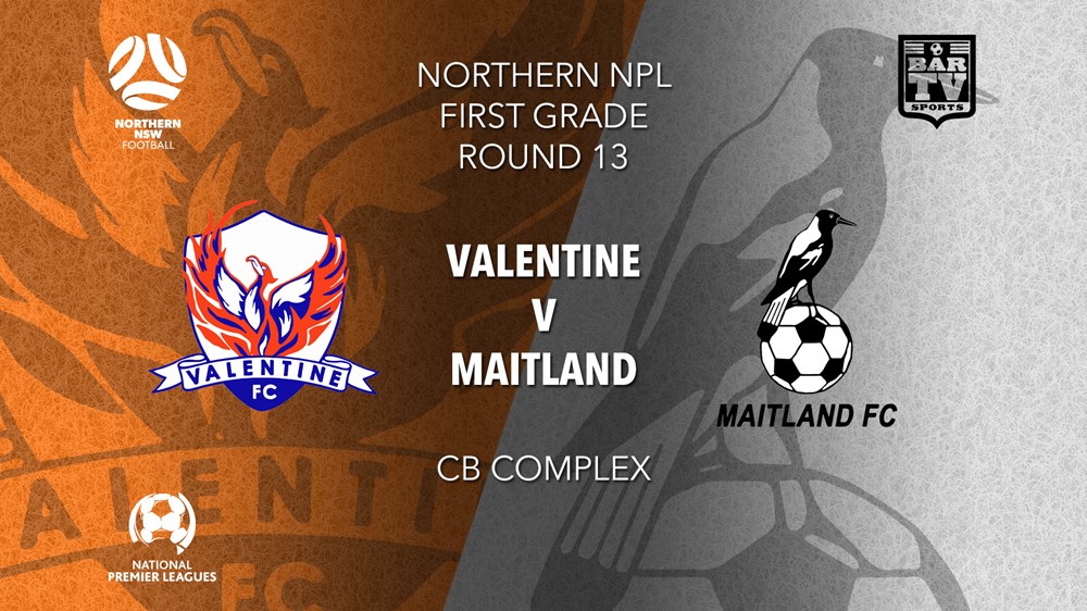 NPL - NNSW Round 13 - Valentine Phoenix FC v Maitland FC Slate Image