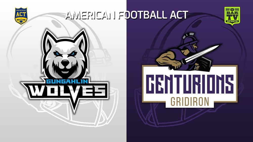 240907-video-American Football ACT Round 1 - Seniors - Gungahlin Wolves v Centurions Gridiron Slate Image