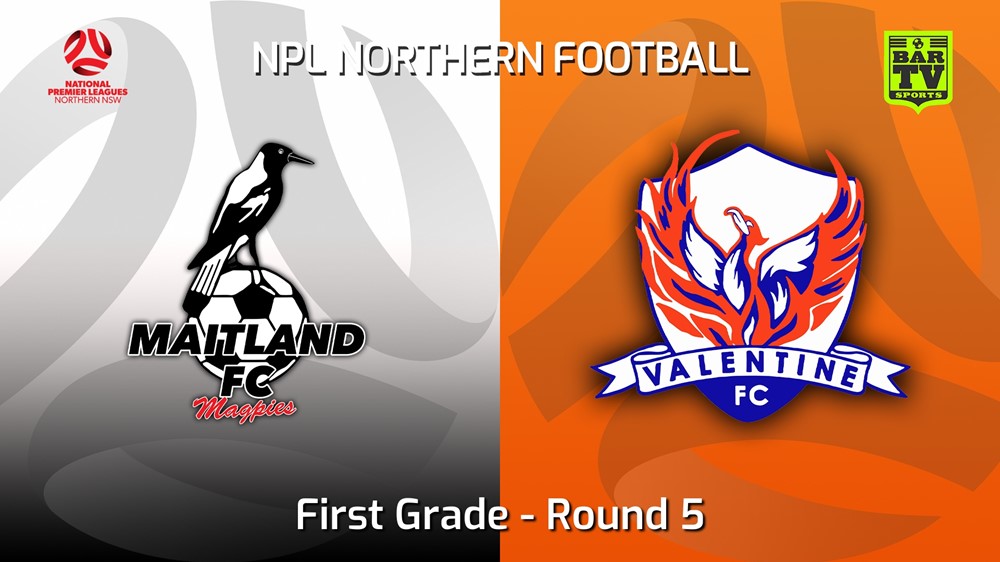 220512-NNSW NPLM Round 5 - Maitland FC v Valentine Phoenix FC Slate Image