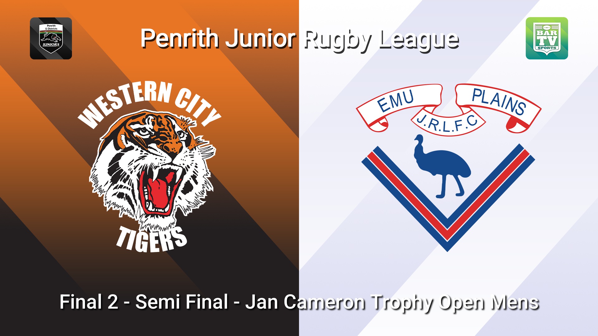 260830-video-Penrith & District Junior Rugby League Final 2 - Semi Final - Jan Cameron Trophy Open Mens - Western City Tigers v Emu Plains Slate Image
