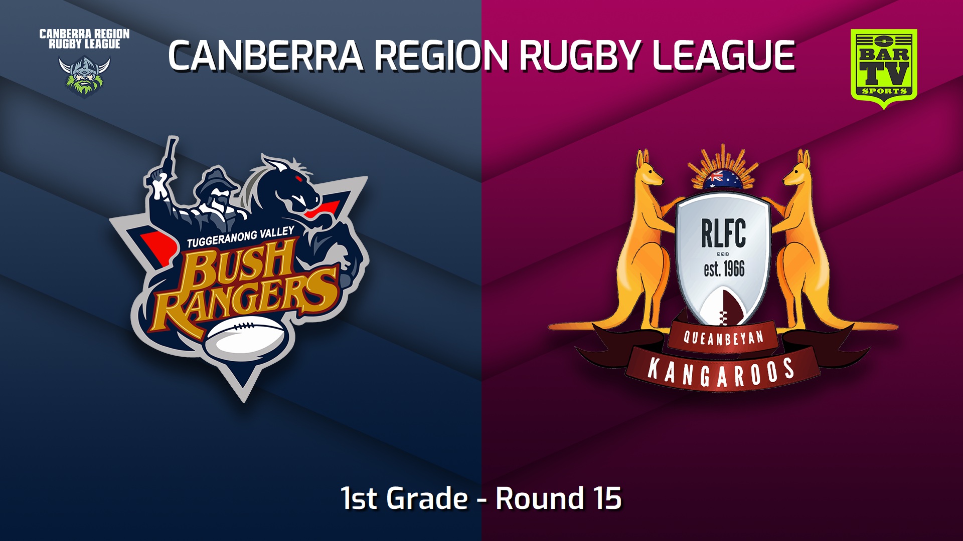 230805-Canberra Round 15 - 1st Grade - Tuggeranong Bushrangers v Queanbeyan Kangaroos Slate Image