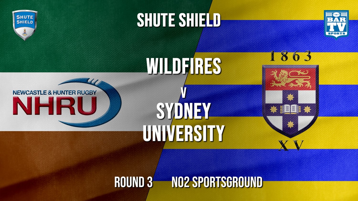 MINI GAME: Shute Shield Round 3 - NHRU Wildfires v Sydney University Slate Image