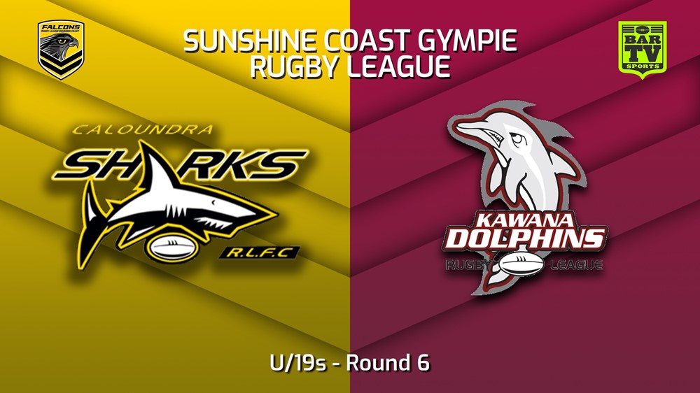 230514-Sunshine Coast RL Round 6 - U/19s - Caloundra Sharks v Kawana Dolphins Slate Image