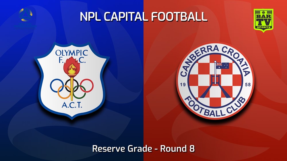 230528-NPL Women - Reserve Grade - Capital Football Round 8 - Canberra Olympic FC (women) v Canberra Croatia FC (women) Slate Image