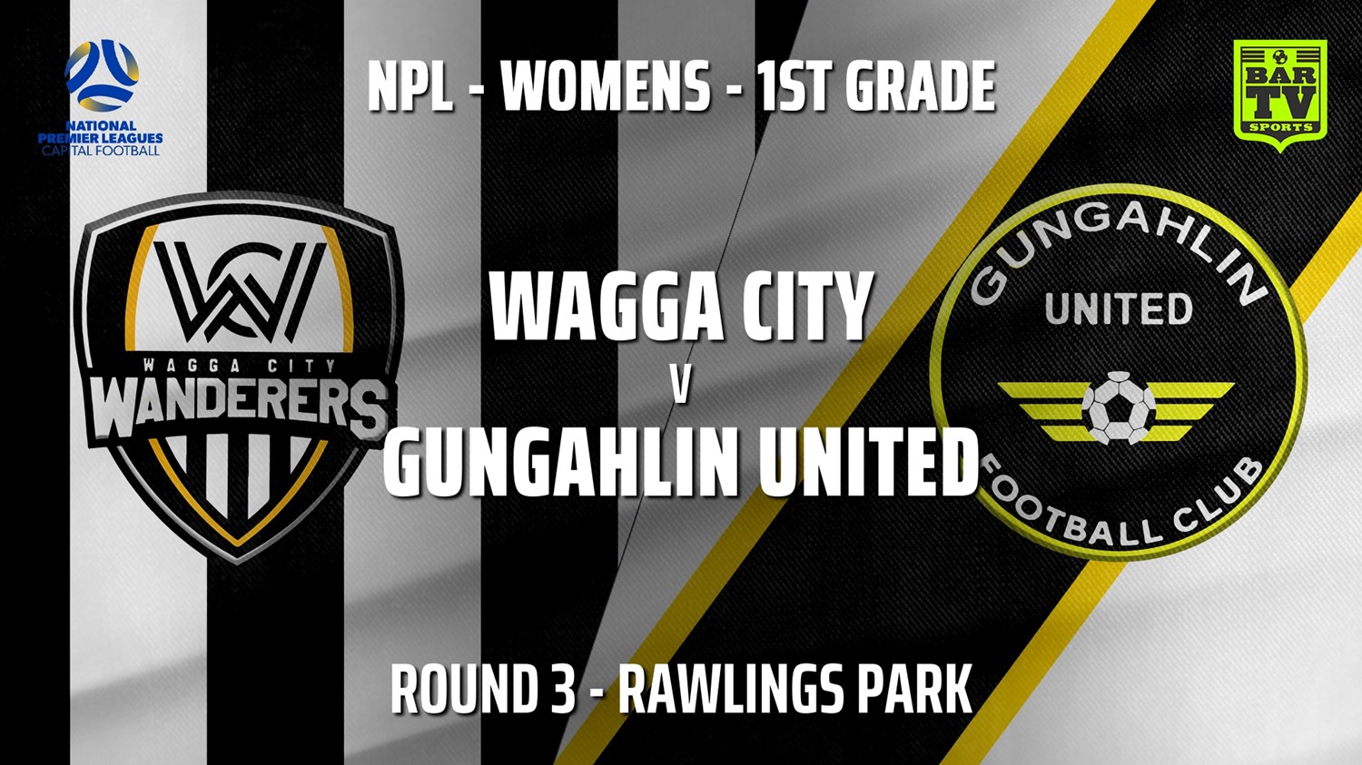 210422-NPLW - Capital Round 3 - Wagga City Wanderers FC (women) v Gungahlin United FC (women) Minigame Slate Image