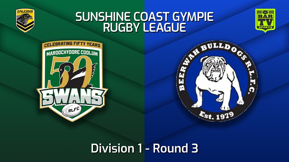 220423-Sunshine Coast RL Round 3 - Division 1 - Maroochydore Swans v Beerwah Bulldogs Slate Image