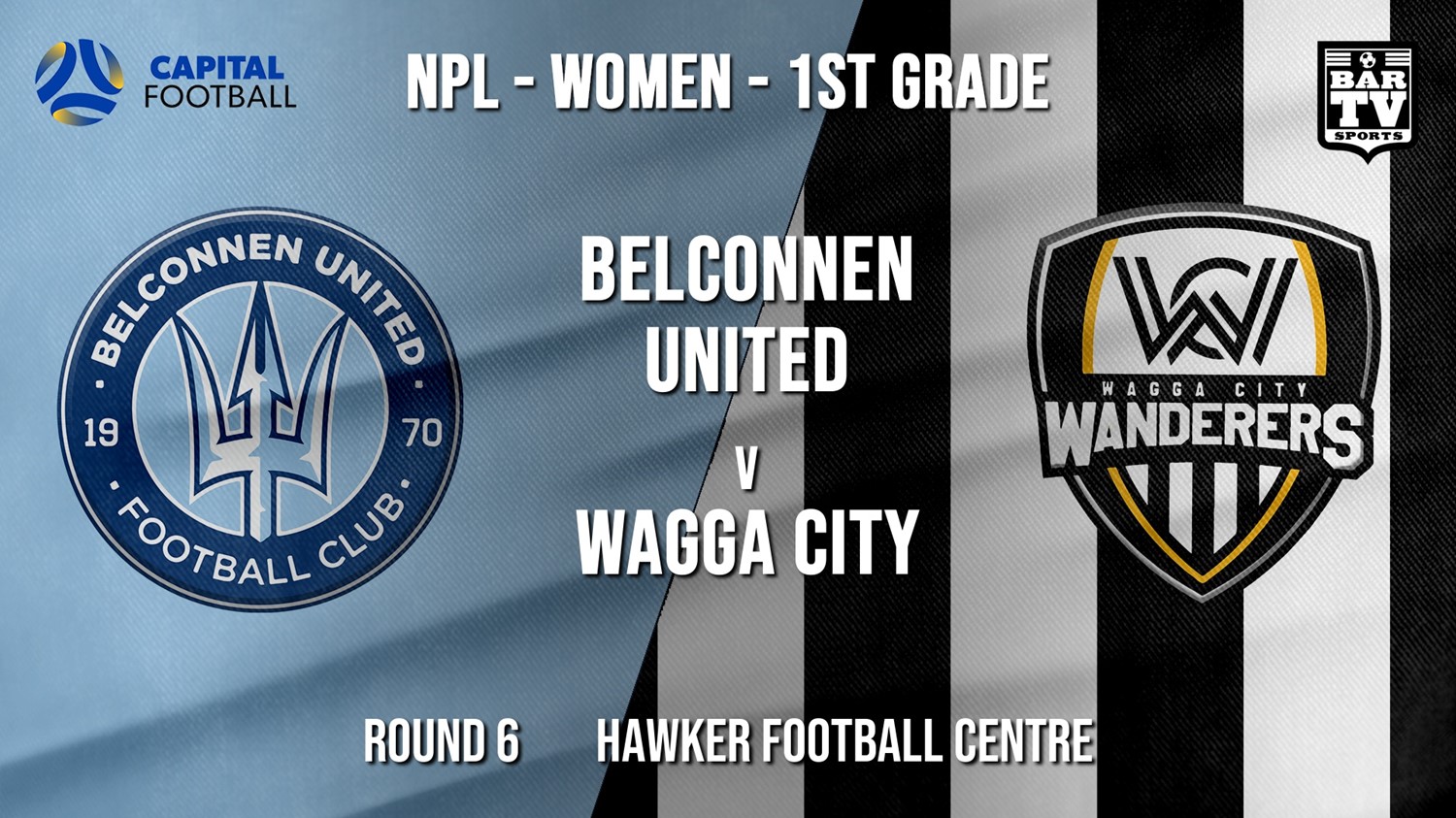NPLW - Capital Round 6 - Belconnen United (women) v Wagga City Wanderers FC (women) Minigame Slate Image