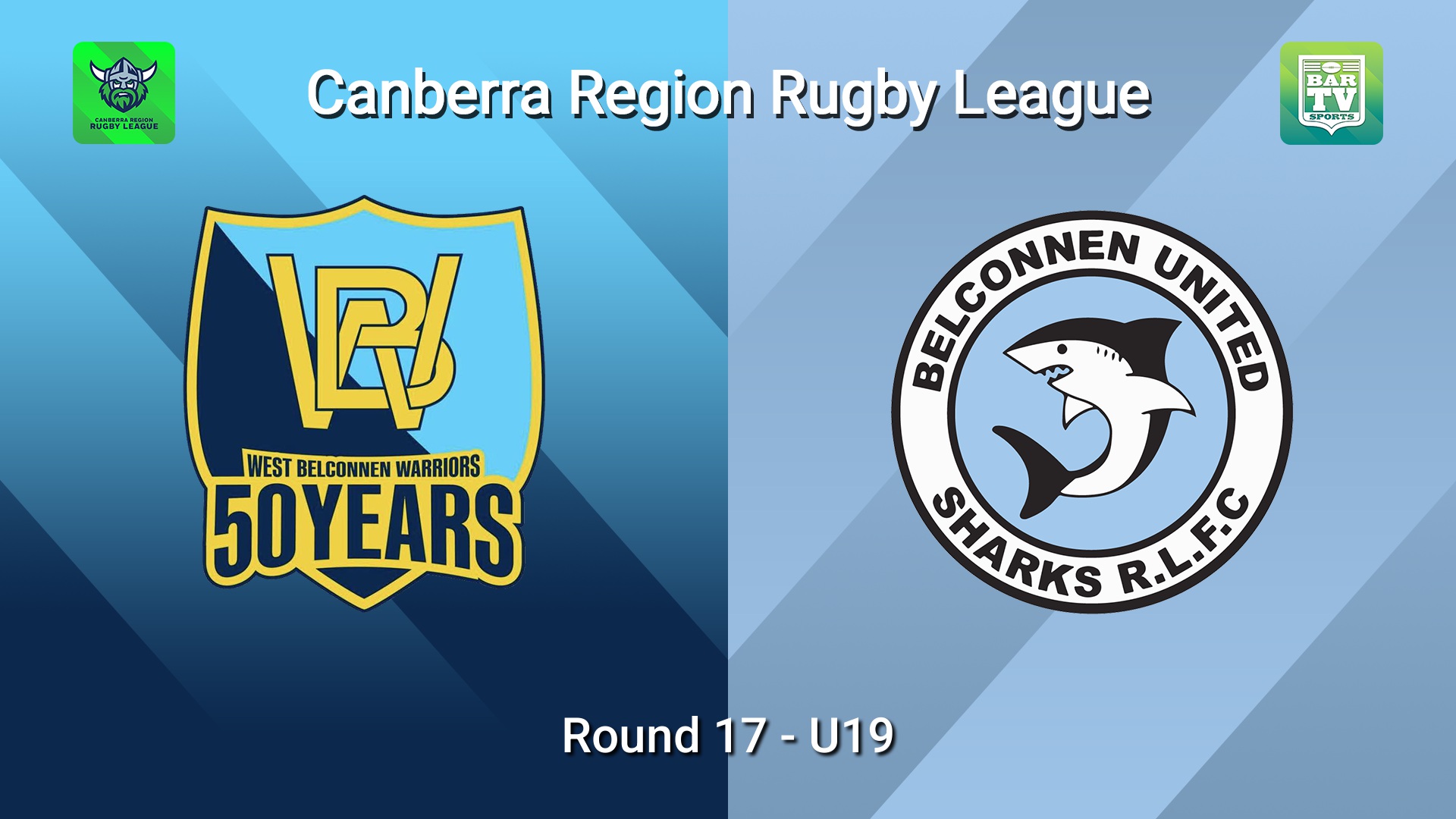 260815-video-Canberra Round 17 - U19 - West Belconnen Warriors v Belconnen United Sharks Slate Image
