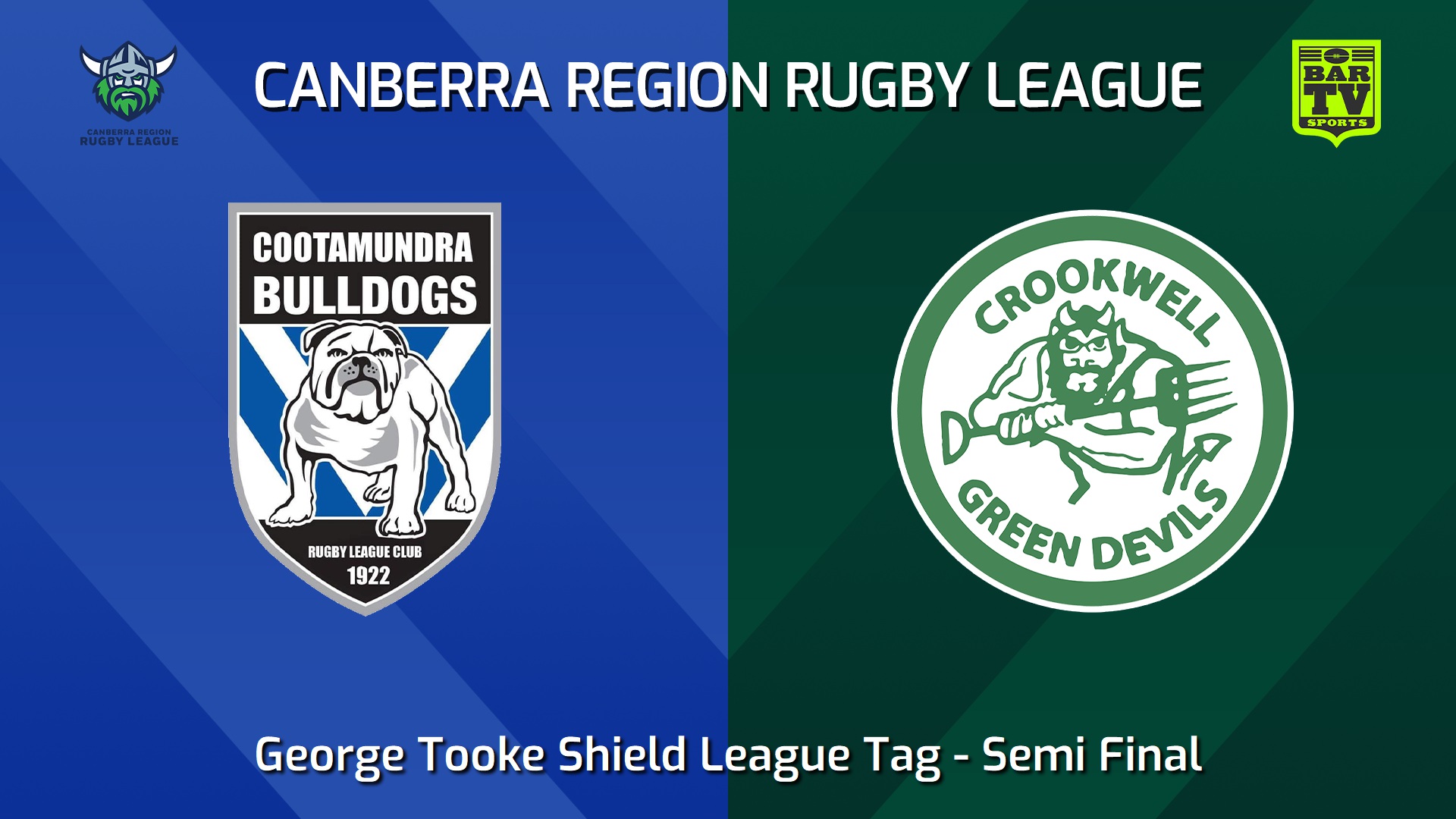 240824-video-Canberra Semi Final - George Tooke Shield League Tag - Cootamundra Bulldogs v Crookwell Green Devils Slate Image