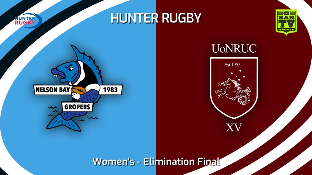 230813-Hunter Rugby Elimination Final - Women's - Nelson Bay Gropers v University Of Newcastle Minigame Slate Image