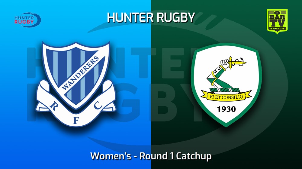 MINI GAME: Hunter Rugby Round 1 Catchup - Women's - Wanderers v Merewether Carlton Slate Image