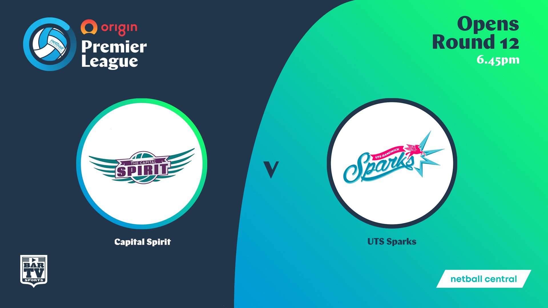 NSW Prem League Round 12 - Opens - Capital Spirit v UTS Randwick Sparks Slate Image
