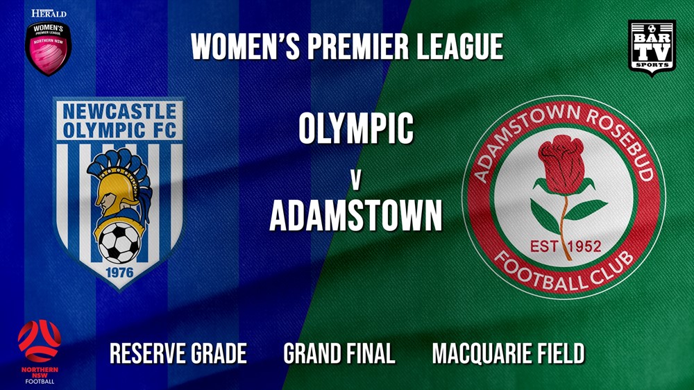 Herald Women’s Premier League Grand Final - Reserve Grade - Newcastle Olympic (Women's) v Adamstown Women Minigame Slate Image