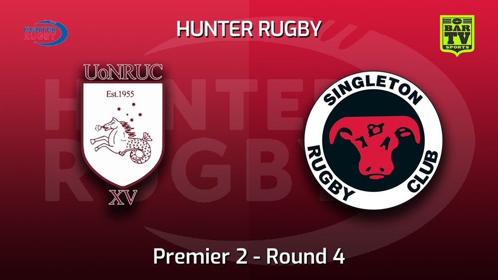MINI GAME: Hunter Rugby Round 4 - Premier 2 - University Of Newcastle v Singleton Bulls Slate Image