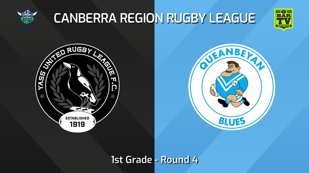 240427-video-Canberra Round 4 - 1st Grade - Yass Magpies v Queanbeyan Blues Minigame Slate Image