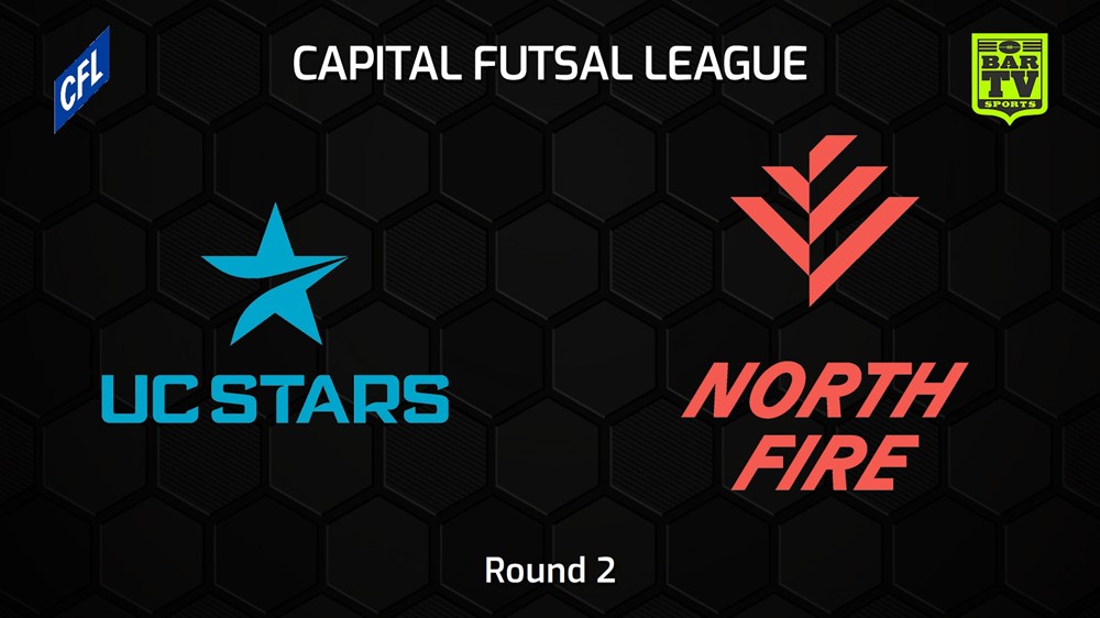 221105-Capital Football Futsal Round 2 - Men's - UC Stars FC v North Canberra Fire Slate Image
