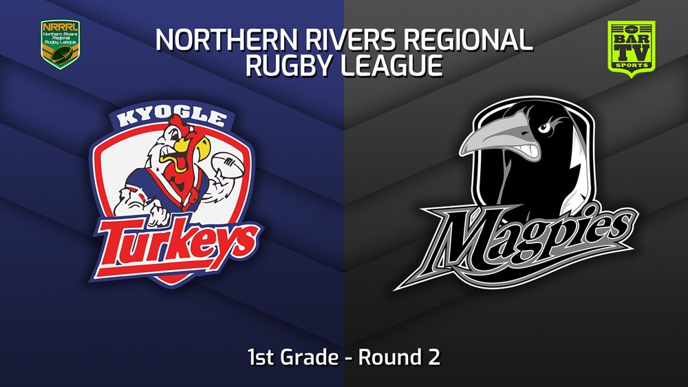 230423-Northern Rivers Round 2 - 1st Grade - Kyogle Turkeys v Lower Clarence Magpies Slate Image