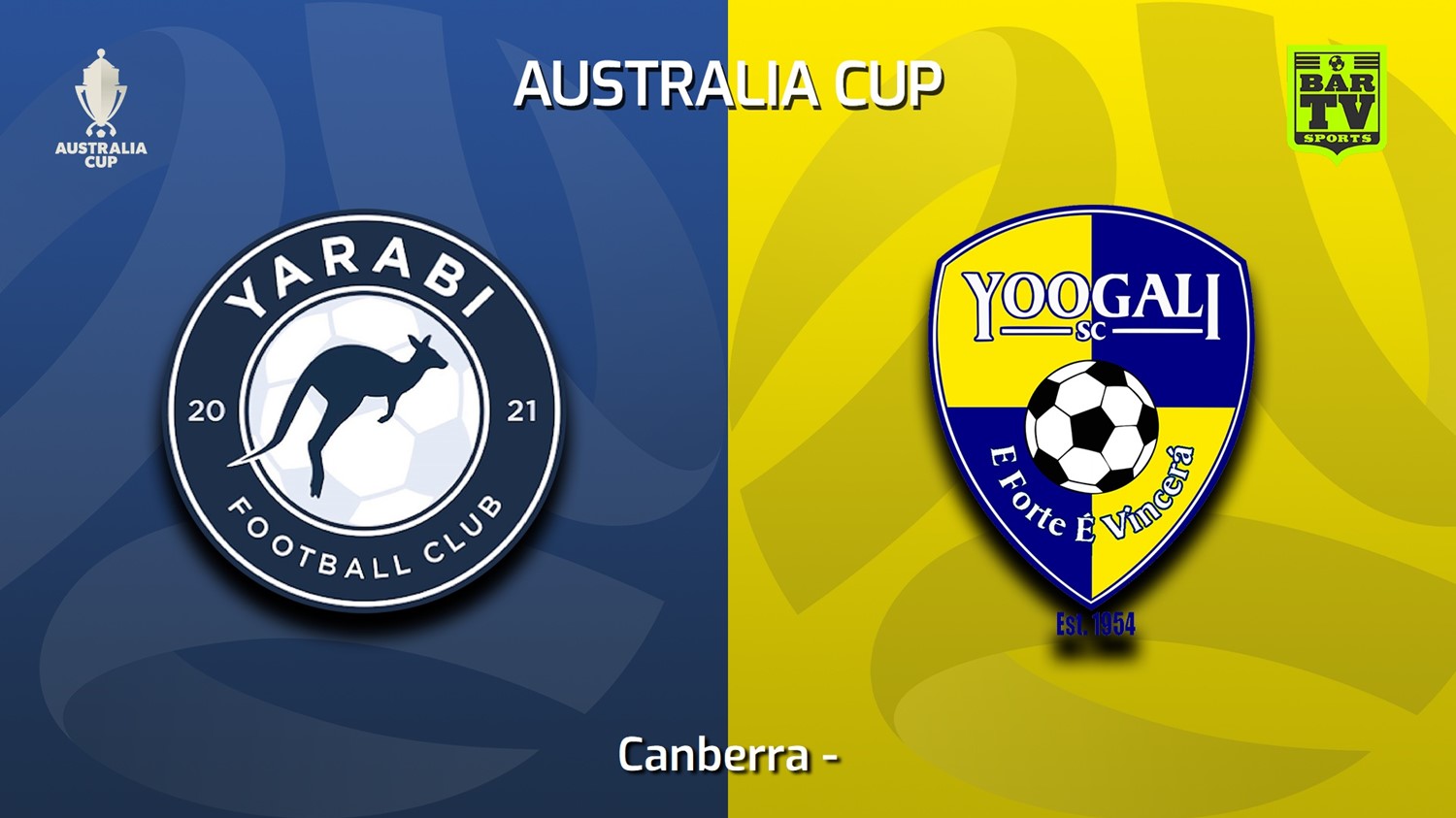 230225-Australia Cup Qualifying Canberra Yarabi FC v Yoogali SC Minigame Slate Image