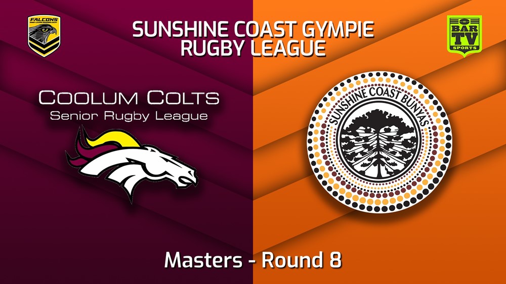220611-Sunshine Coast RL Round 8 - Masters - Coolum Colts v Sunshine Coast Bunyas Slate Image