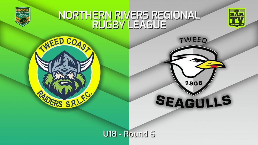 230521-Northern Rivers Round 6 - U18 - Tweed Coast Raiders v Tweed Heads Seagulls Minigame Slate Image