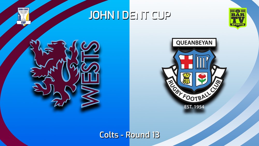 230708-John I Dent (ACT) Round 13 - Colts - Wests Lions v Queanbeyan Whites Slate Image