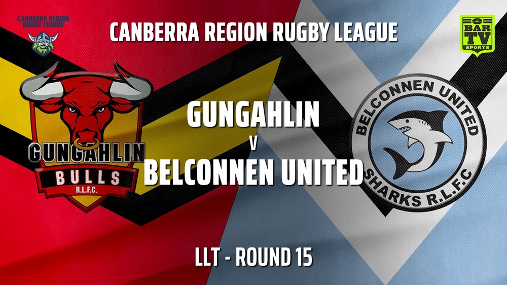 MINI GAME: Canberra Round 15 - LLT - Gungahlin Bulls v Belconnen United Sharks Slate Image
