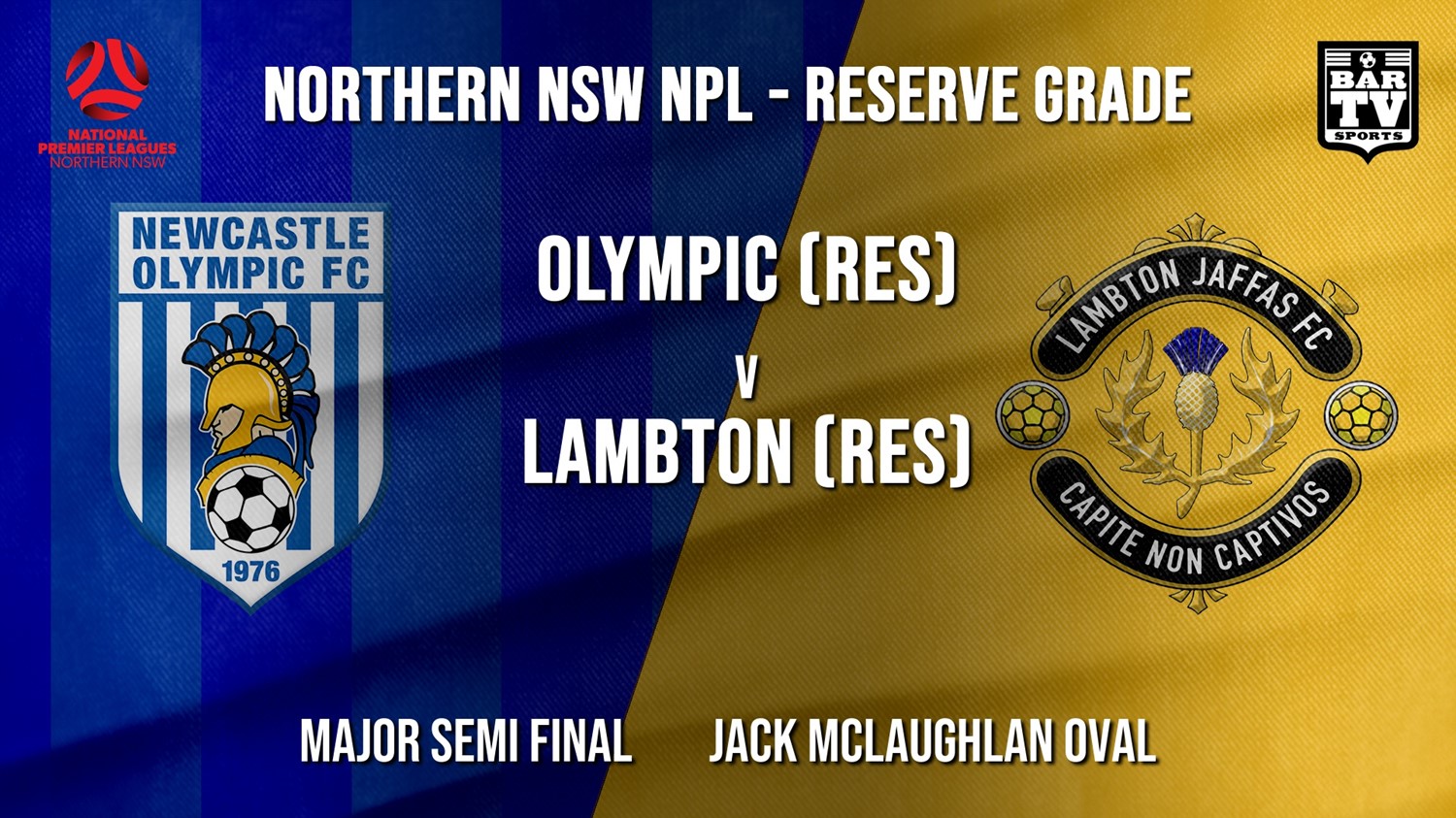 NPL NNSW RES Major Semi Final - Newcastle Olympic (Res) v Lambton Jaffas FC (Res) Minigame Slate Image
