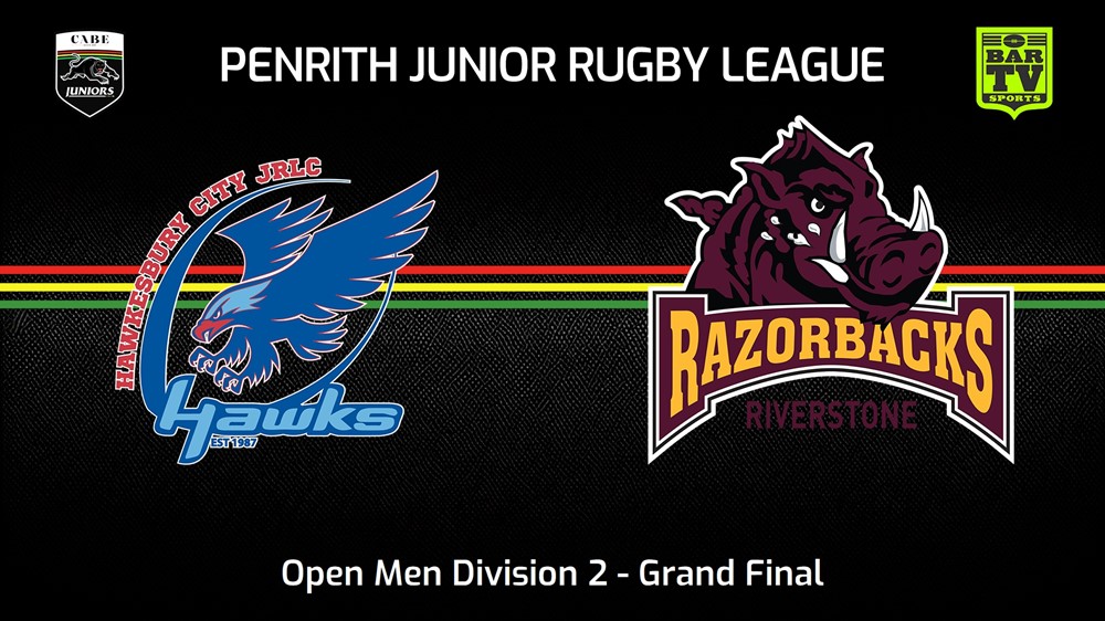 Penrith & District Junior Rugby League Grand Final - Open Men Division ...