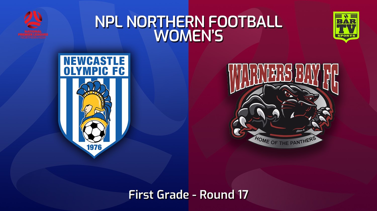 MINI GAME: NNSW NPLW Round 17 - Newcastle Olympic FC W v Warners Bay FC W Slate Image