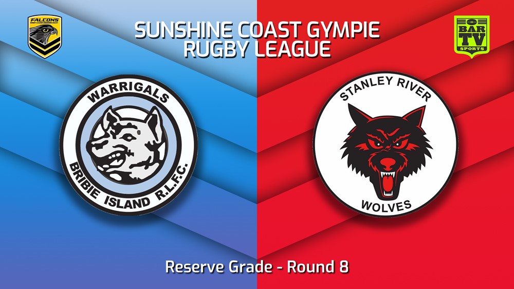 230527-Sunshine Coast RL Round 8 - Reserve Grade - Bribie Island Warrigals v Stanley River Wolves Minigame Slate Image
