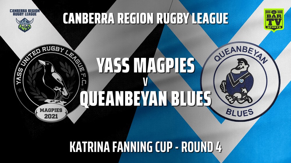 210522-CRRL Round 4 - Katrina Fanning Cup - Yass Magpies v Queanbeyan Blues Slate Image