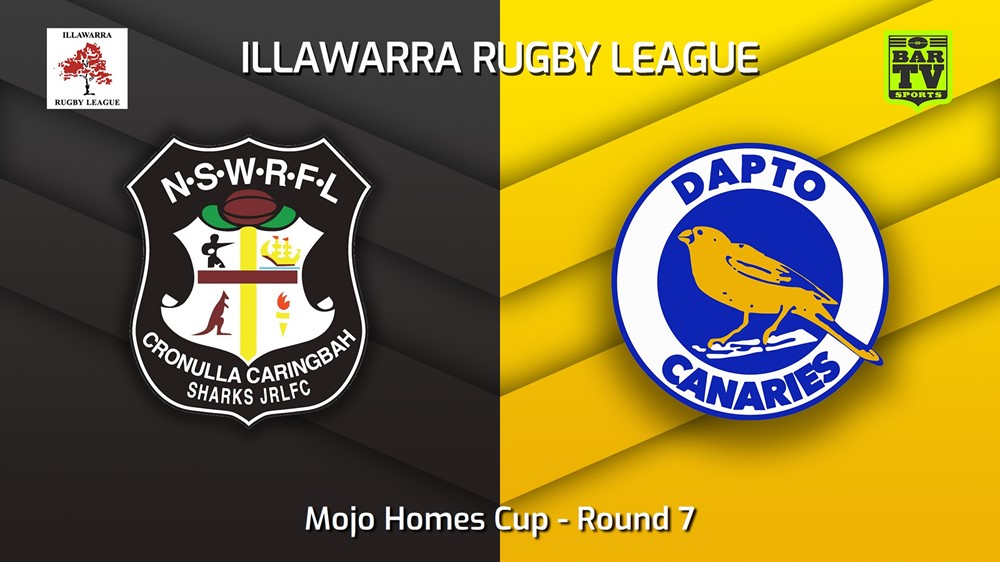 MINI GAME: Illawarra Round 7 - Mojo Homes Cup - Cronulla Caringbah v Dapto Canaries Slate Image