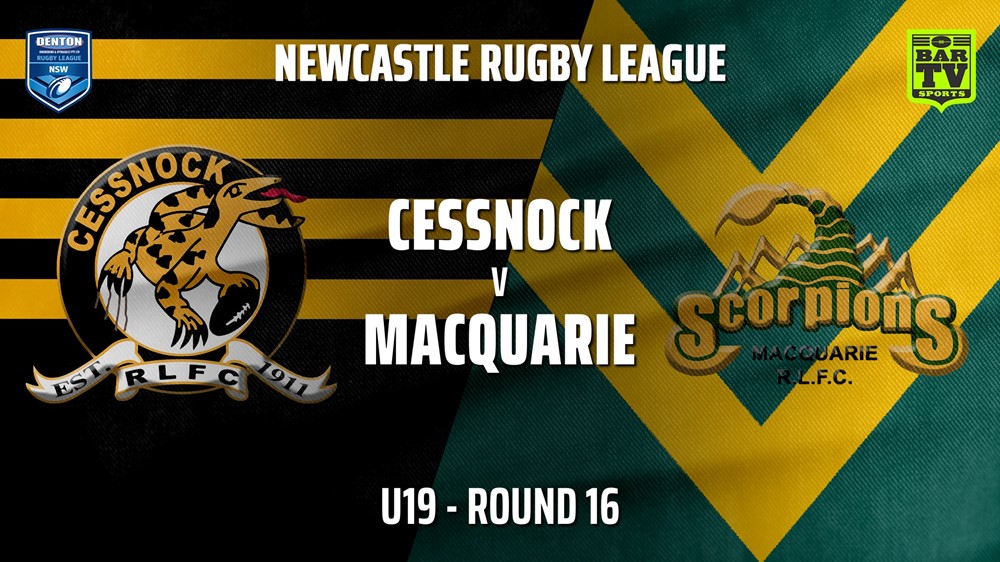 210724-Newcastle Round 16 - U19 - Cessnock Goannas v Macquarie Scorpions Slate Image