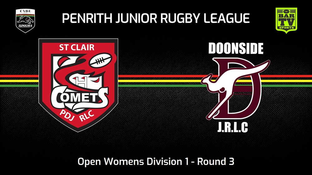 240428-video-Penrith & District Junior Rugby League Round 3 - Open Womens Division 1 - St Clair v Doonside Slate Image