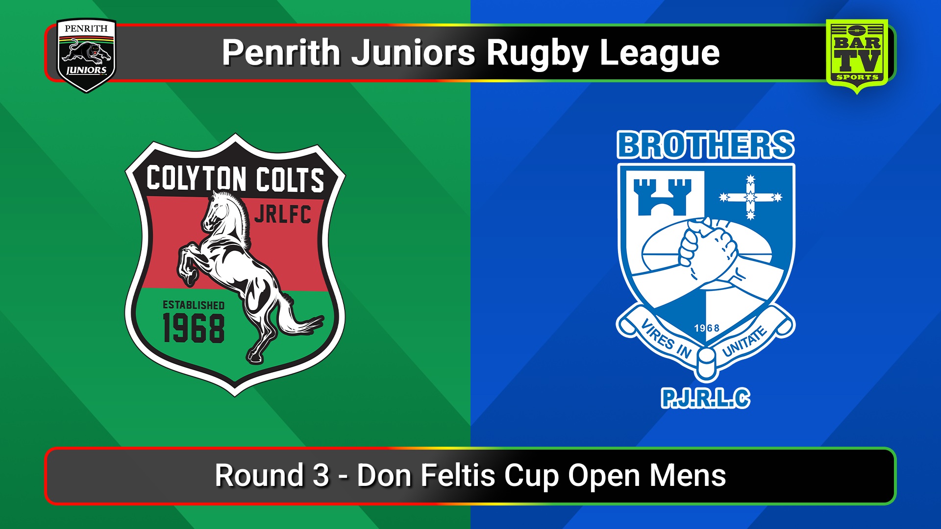 250427-video-Penrith & District Junior Rugby League Round 3 - Don Feltis Cup Open Mens - Colyton v Brothers Slate Image