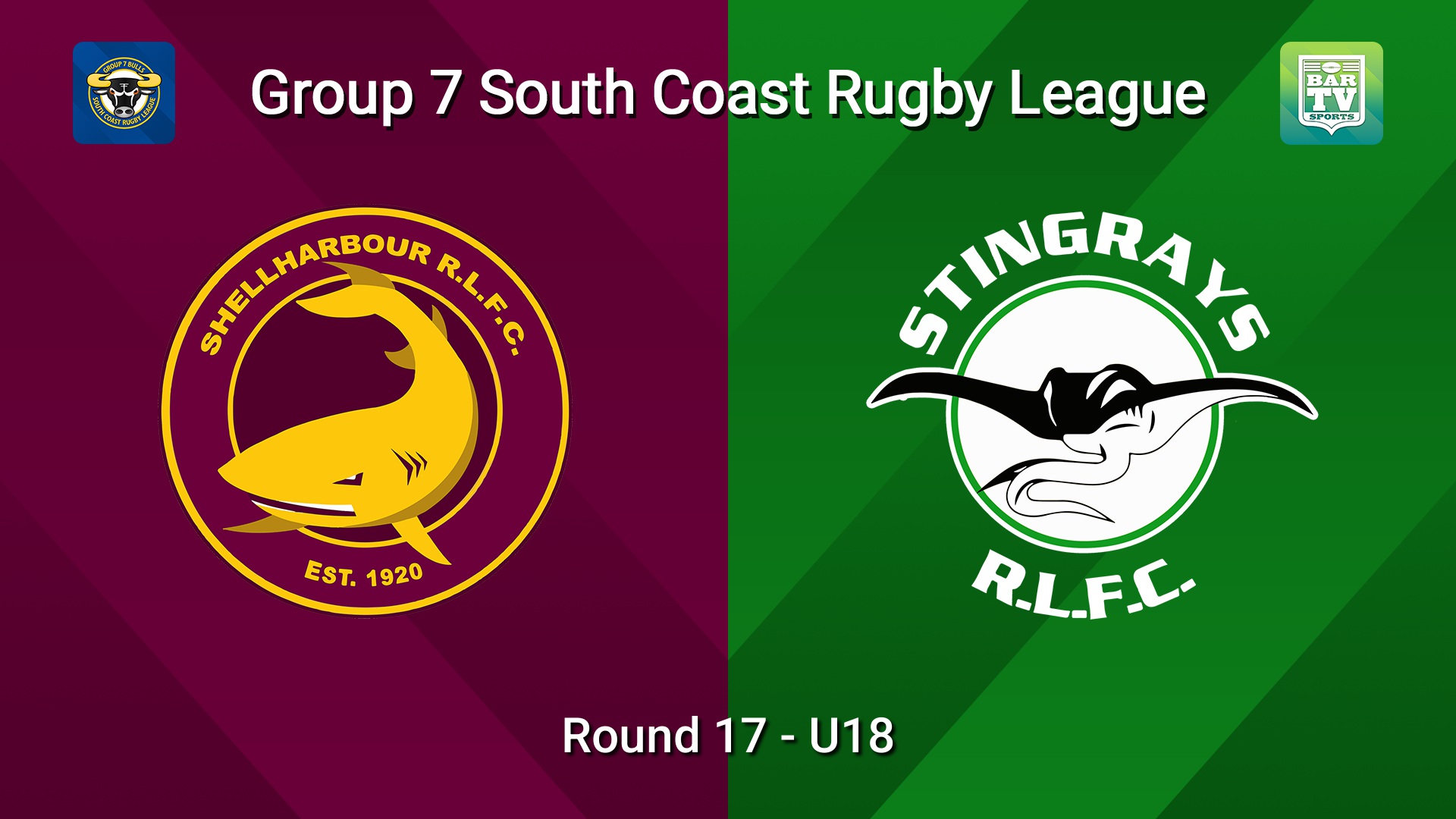 260829-video-South Coast Round 17 - U18 - Shellharbour Sharks v Stingrays of Shellharbour Slate Image