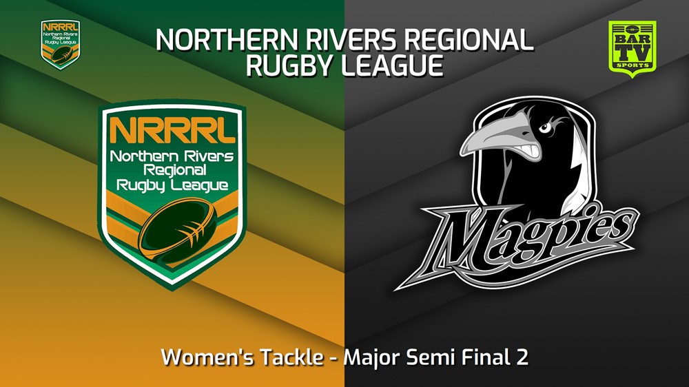 220911-Northern Rivers Major Semi Final 2 - Women's Tackle - Tweed Tornados v Lower Clarence Magpies Minigame Slate Image