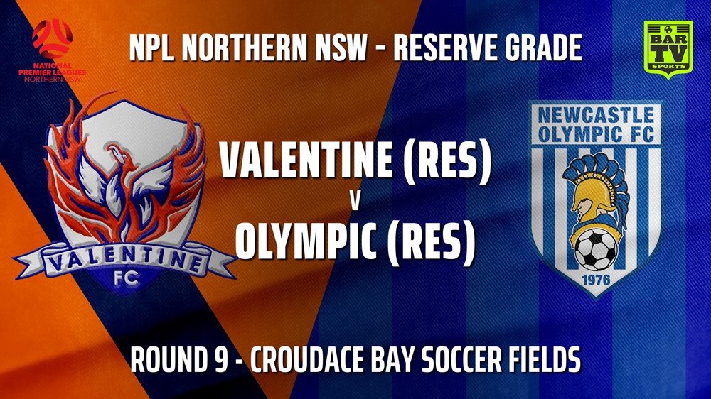 210530-NPL NNSW RES Round 9 - Valentine Phoenix FC v Newcastle Olympic Slate Image